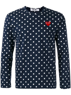 футболка в горох Comme Des Garçons Play