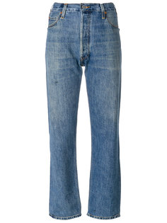прямые джинсы с завышенной талией  Re/Done