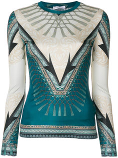блузка с принтом барокко Versace Collection