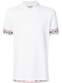 футболка-поло с логотипом на рукавах Givenchy