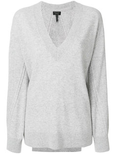 свитер в рубчик с V-образным вырезом  Rag & Bone