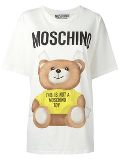 футболка с принтом плюшевого медведя Moschino