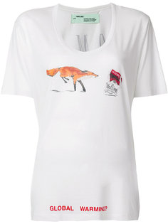 футболка свободного кроя с графическим принтом Off-White