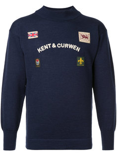 джемпер с заплатками Kent & Curwen