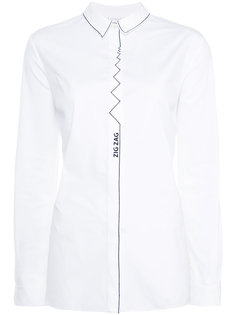 zigzag print shirt Vionnet