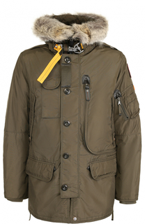 Пуховая парка Kodiak с меховой отделкой капюшона Parajumpers
