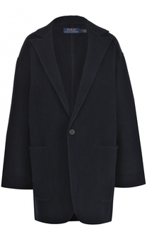 Шерстяное пальто свободного кроя Polo Ralph Lauren