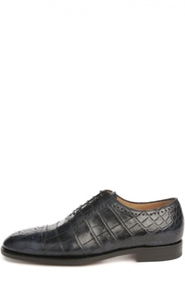 Туфли из кожи крокодила Kiton