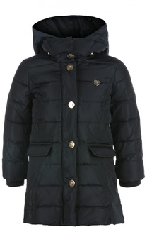 Пальто с капюшоном Armani Junior