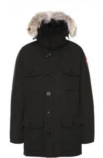 Пуховый бомбер Banff с капюшоном Canada Goose