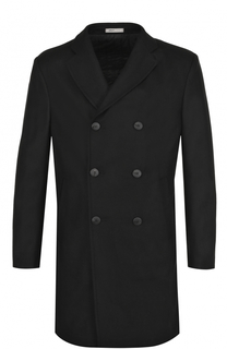 Шерстяное двубортное пальто Armani Collezioni