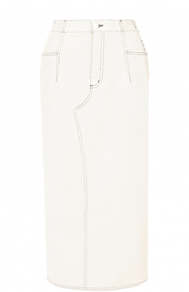 Джинсовая юбка-карандаш со шнуровкой 3.1 Phillip Lim