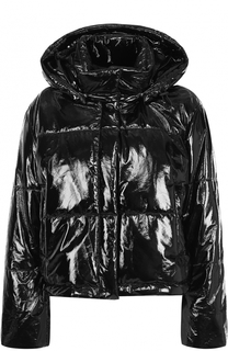 Стеганая куртка свободного кроя с капюшоном MSGM