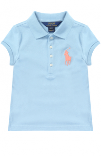 Хлопковое поло с логотипом бренда Polo Ralph Lauren