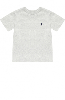 Хлопковая футболка с логотипом бренда Polo Ralph Lauren