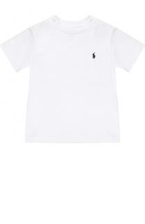 Хлопковая футболка с логотипом бренда Polo Ralph Lauren