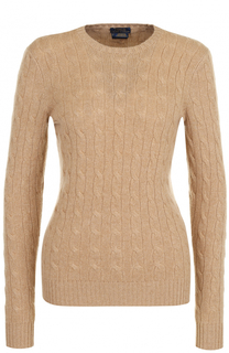 Кашемировый пуловер фактурной вязки Polo Ralph Lauren