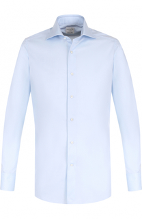 Хлопковая сорочка с воротником акула Bagutta