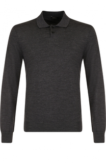 Шерстяное поло с длинными рукавами Z Zegna