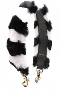 Ремень для сумки с отделкой из меха кролика Dolce &amp; Gabbana