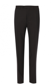 Шерстяные брюки прямого кроя Canali