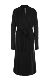 Удлиненный вязаный кардиган с поясом Rick Owens