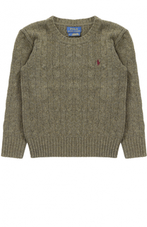 Пуловер из шерсти и кашемира фактурной вязки Polo Ralph Lauren