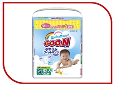 Подгузники Goo.N S 5-9кг 62шт Goon.