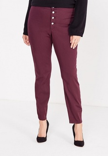 Брюки LOST INK PLUS BUTTON FRONT JEGGING IN WINE