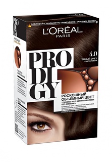 Краска для волос LOreal Paris Prodigy, оттенок 4.0, Темный Орех