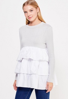 Джемпер LOST INK JUMPER WITH RUFFLE SHIRT HEM