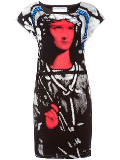 платье с графическим принтом Jc De Castelbajac Vintage