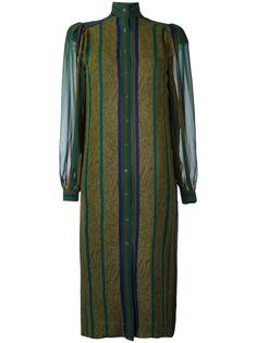 полосатое платье-рубашка Jean Louis Scherrer Vintage