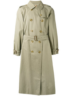 тренч с ремнем Burberry Vintage
