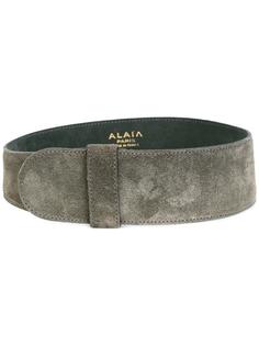 широкий замшевый ремень Alaïa Vintage