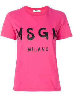 футболка с логотипом  MSGM