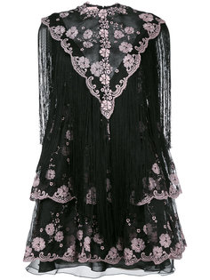 кружевное платье с бахромой Giamba