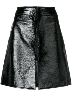 лакированная А-образная юбка Courrèges
