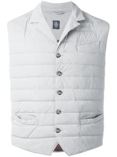стеганый жилет с карманами Eleventy