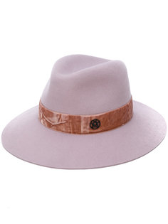 velvet band hat Maison Michel