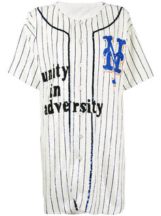 sequinned baseball shirt dress Ashish