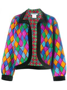 пиджак с геометрическим принтом Yves Saint Laurent Vintage