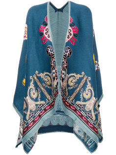 длинный жаккардовый кейп  Etro