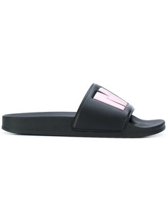 slide ons with lettering MSGM
