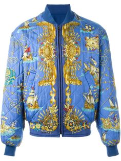 двухсторонняя куртка-бомбер  Hermès Vintage