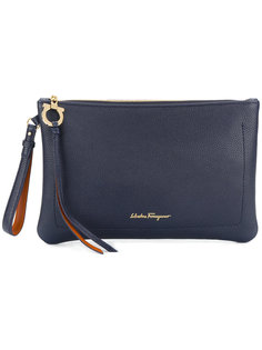 logo stamp clutch Salvatore Ferragamo