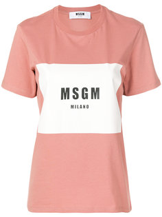 футболка с логотипом  MSGM