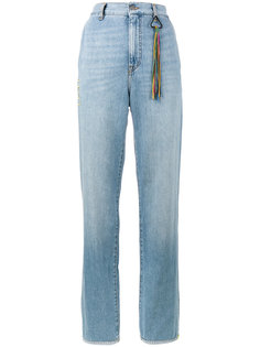 широкие джинсы с отворотами  Mira Mikati