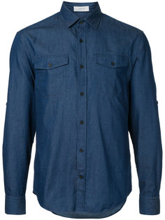джинсовая рубашка с накладными карманами Cerruti 1881
