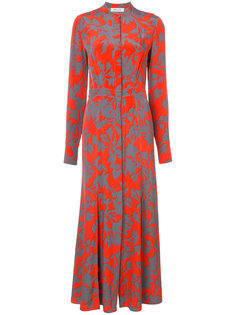 длинное платье с цветочным узором Diane Von Furstenberg